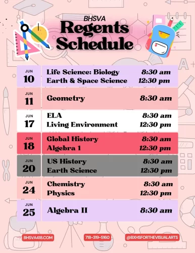 June 2025 Regents Schedule_11zon