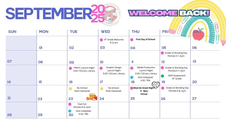 September 2025-2026 School Calendar